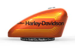 1973 AMF Harley-Davidson Ironhead Sportster Gas Tank Decals - Peanut Tank XLCH/XLH